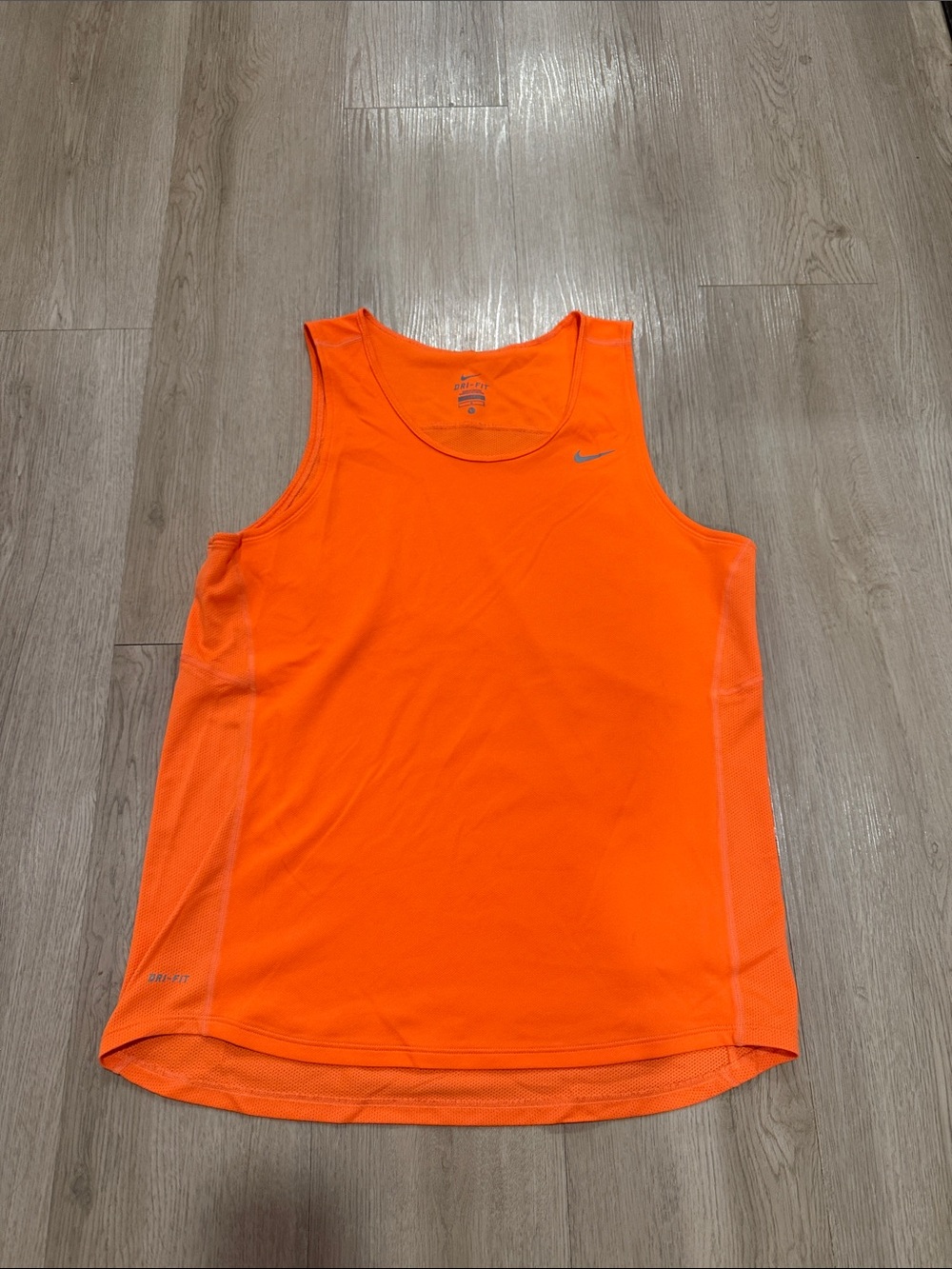 Nike Men’s Bright Orange Running Tank